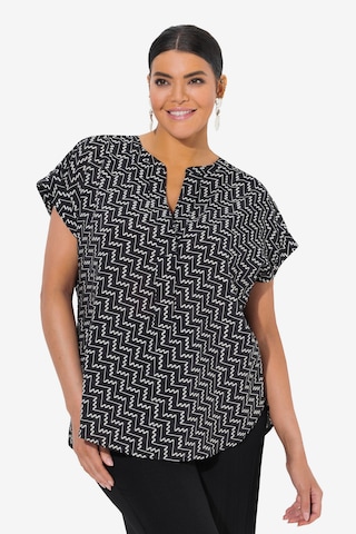 juoda Ulla Popken Tunika: priekis