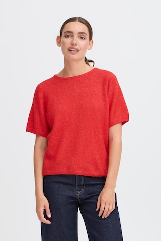 ICHI Sweater 'IHKAMARA' in Red: front