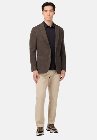 Boggi Milano Regular fit Colbert in Bruin
