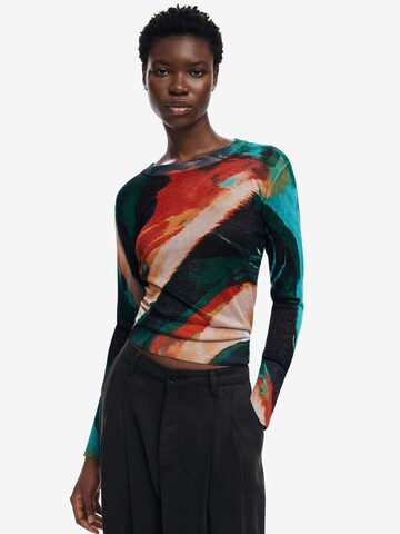 Pull-over Desigual en mélange de couleurs : devant