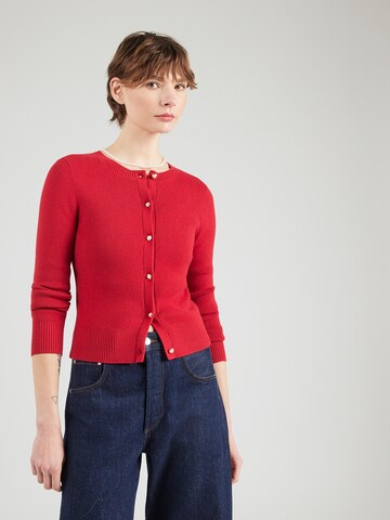 HOLLISTER Gebreid vest in Rood: voorkant