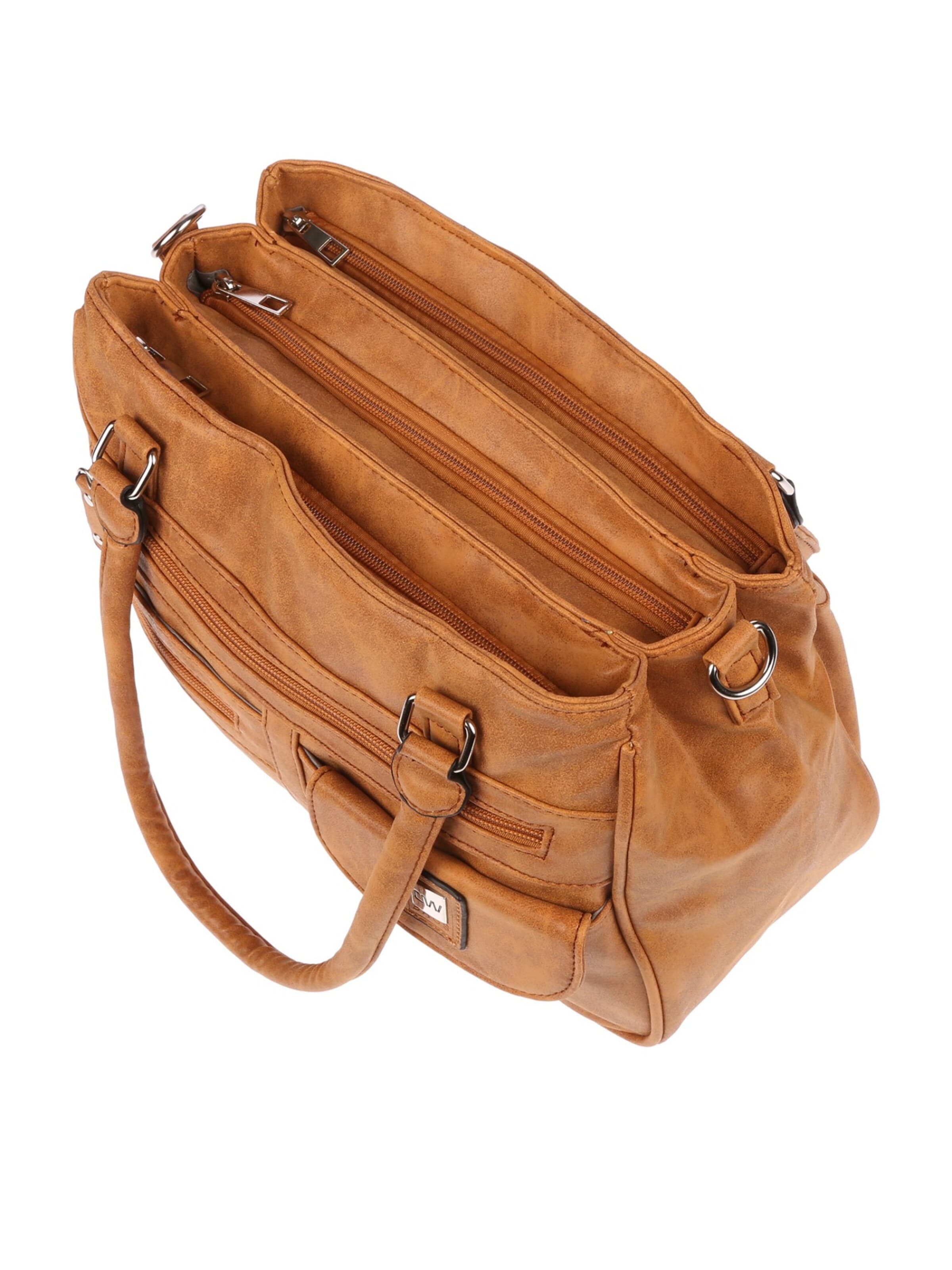 Christian Wippermann Handbag 'Große Damen Tasche Umhängetasche Schultertasche' in Brown
