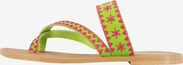 Flip-flops de la IZIA pe verde: față