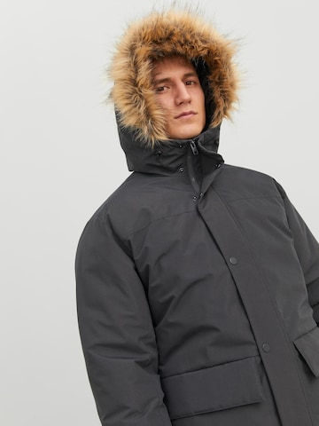 JACK & JONES Parka zimowa 'CHAMP' w kolorze szary