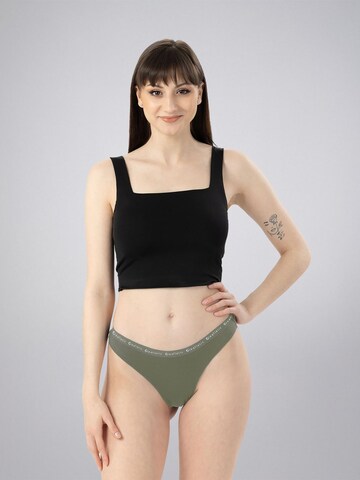 LEAFLETIC Slip 'Leafletic Mid Rise Brazilian'‌‌‌ in Grün: Vorderseite