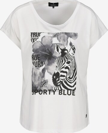 monari Shirt 'Zebra + Blume' in White: front