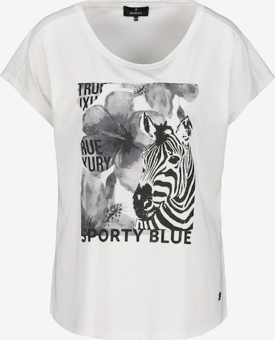 monari Majica 'Zebra + Blume' u siva / crna / bijela, Pregled proizvoda