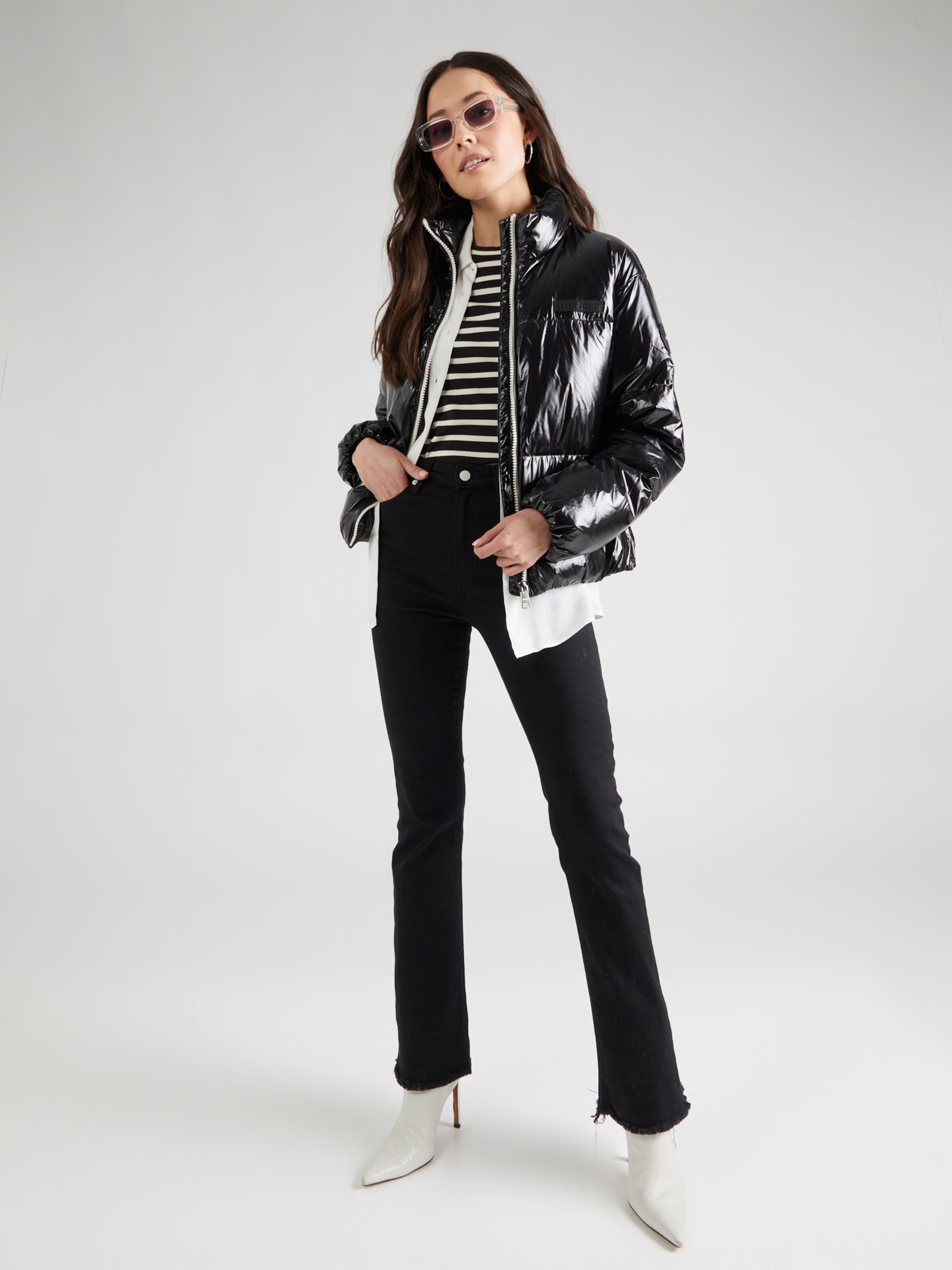 TOMMY HILFIGER Tussenjas NEW YORK in Zwart ABOUT YOU