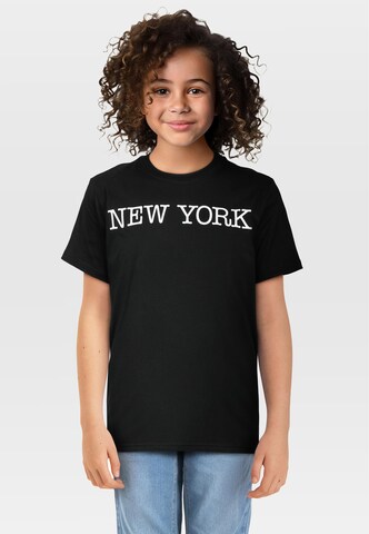 Urban Classics T-Shirt 'New York' in Schwarz: Vorderseite