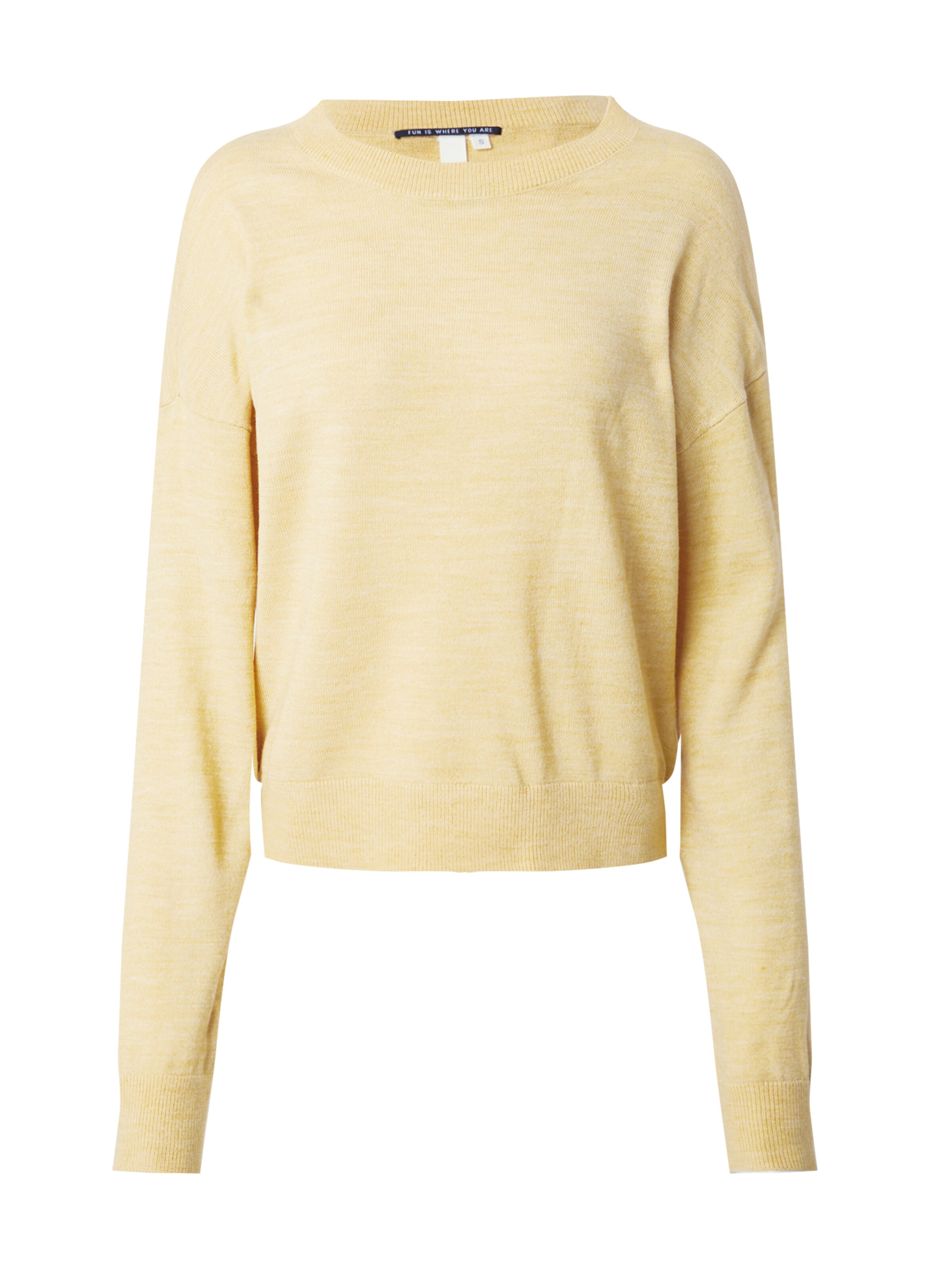 QS Pullover in Gelb: Vorderseite