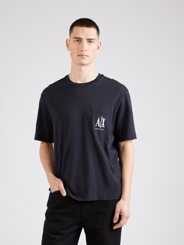 ARMANI EXCHANGE - Camisa em azul: frente