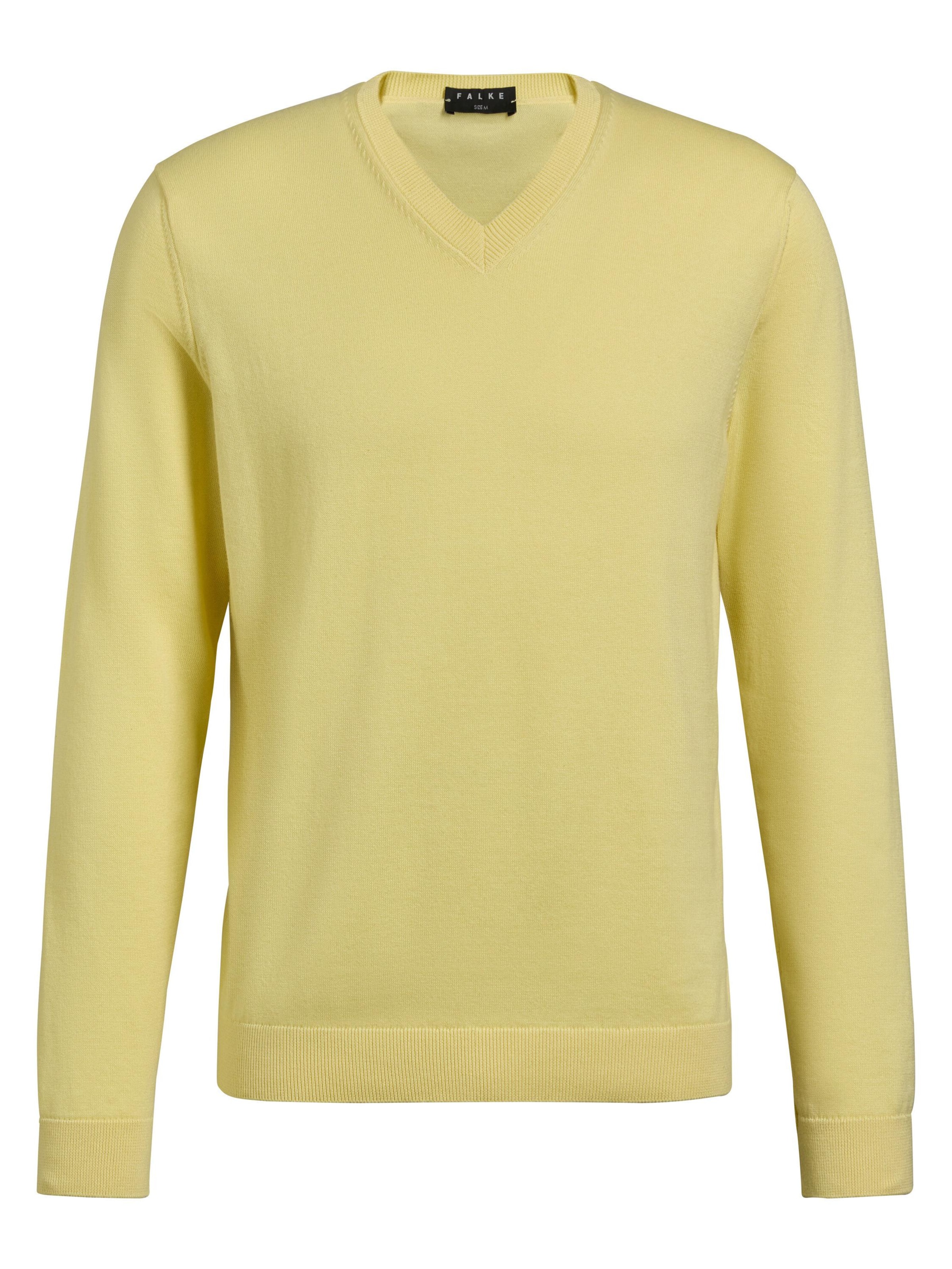 FALKE Pullover 'Pure Cotton'‌‌ in Gelb