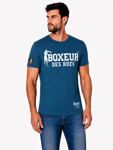 Boxeur des Rues Shirt 'Herren T-Shirt 3er-Pack Boxeur des Rues Slim Fit: Blau, Weißes Logo + Bordeaux + Schwarz, Goldenes Logo'‌‌‌‌‌‌‌‌‌‌ in Mischfarben