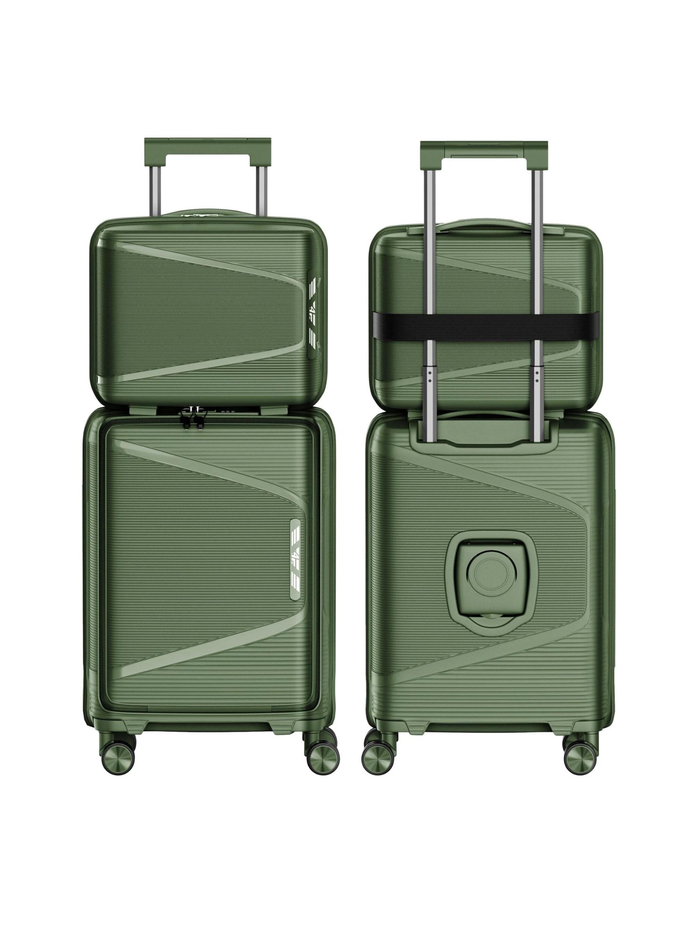 4FLY Suitcase Set 'Linea Lux' in Green: front