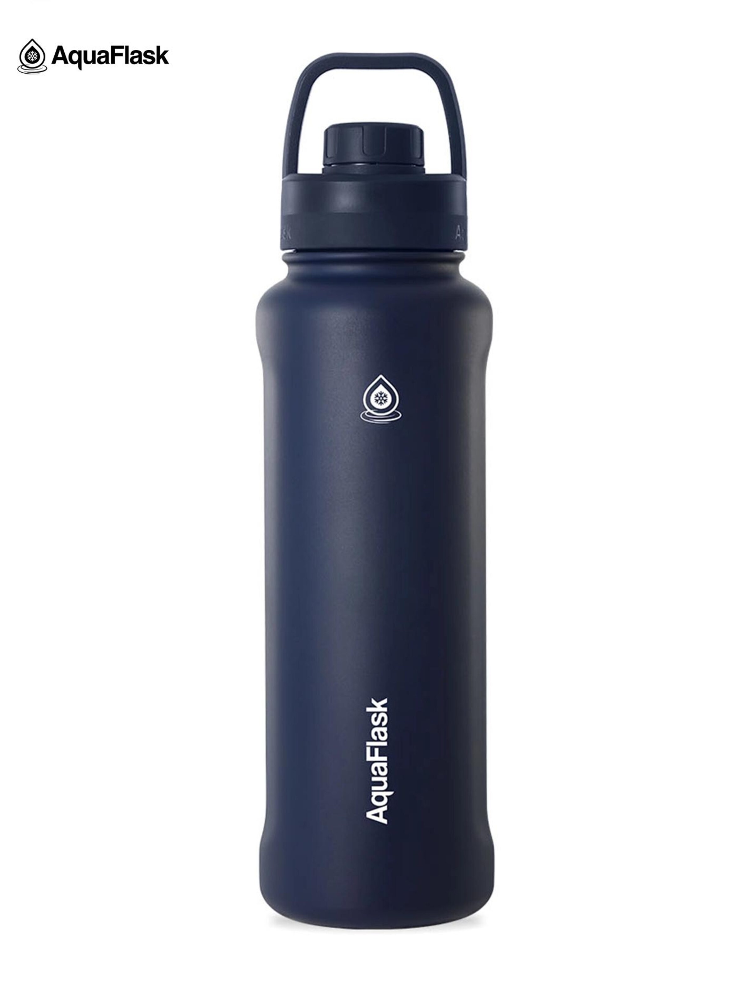 AquaFlask Láhev na vodu 'AquaFlask Termoláhev REGULAR+ 1,18l' – modrá: přední strana