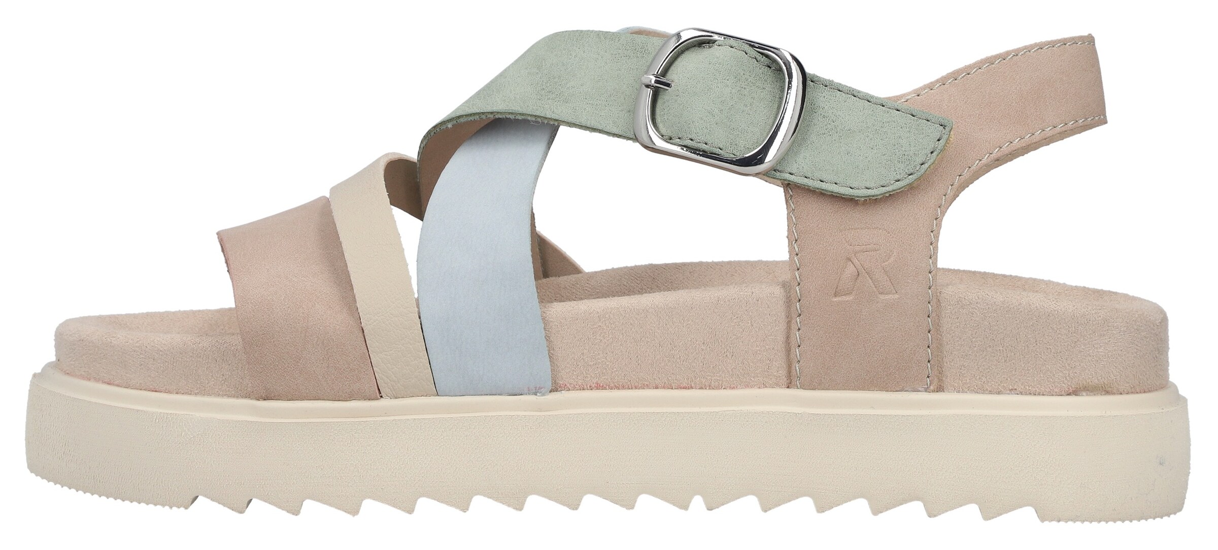 Sandales à lanières Rieker en beige
