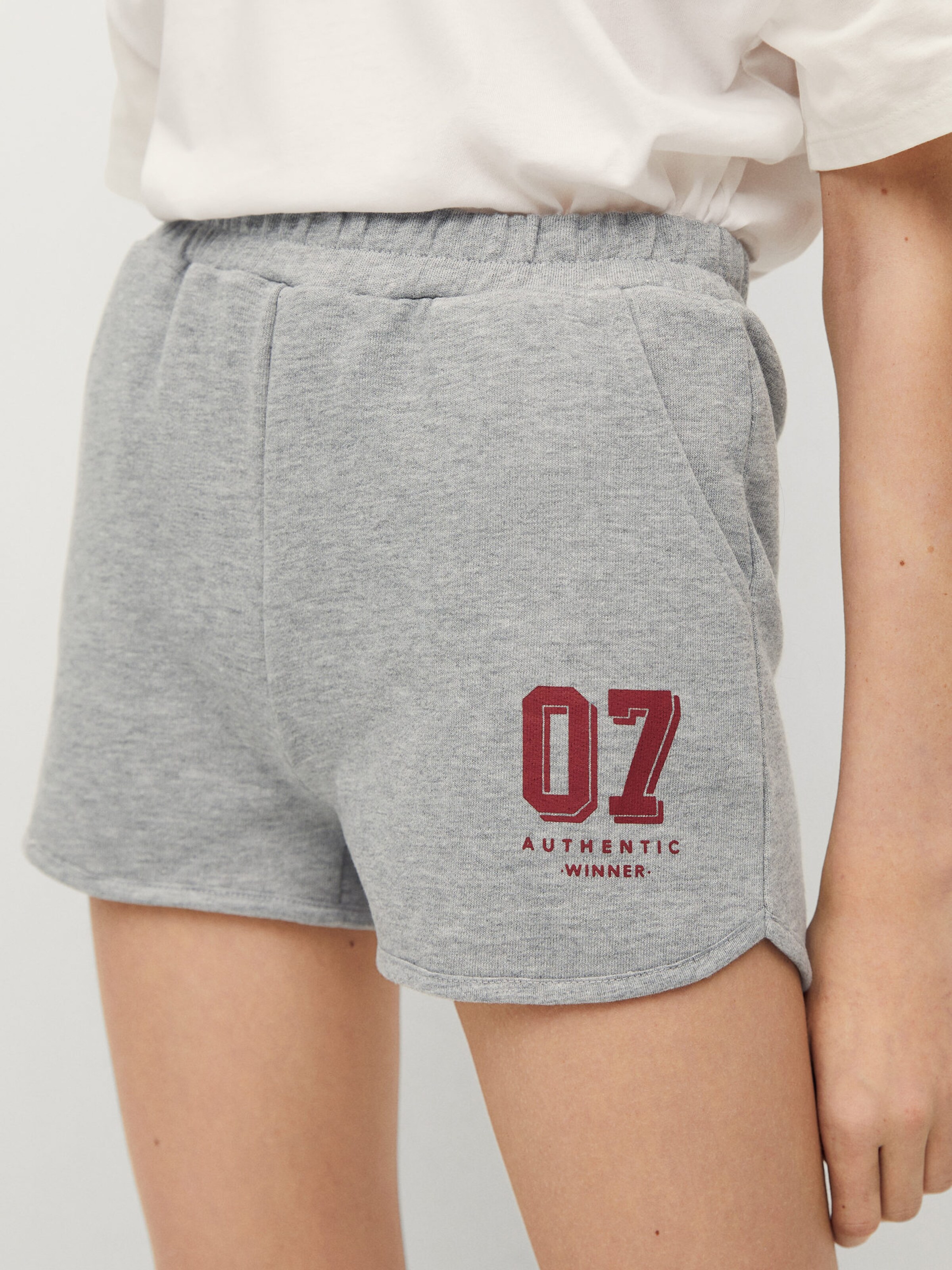 Kinder Kids (Gr. 92-140) MANGO TEEN Shorts in Graumeliert - FJ01256 Kinder Kids (Gr. 92-140) MANGO TEEN Shorts in Graumeliert - FJ01256