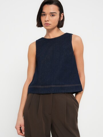 Abercrombie & Fitch Top - Modrá