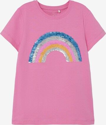 NAME IT T-shirt i rosa: framsida