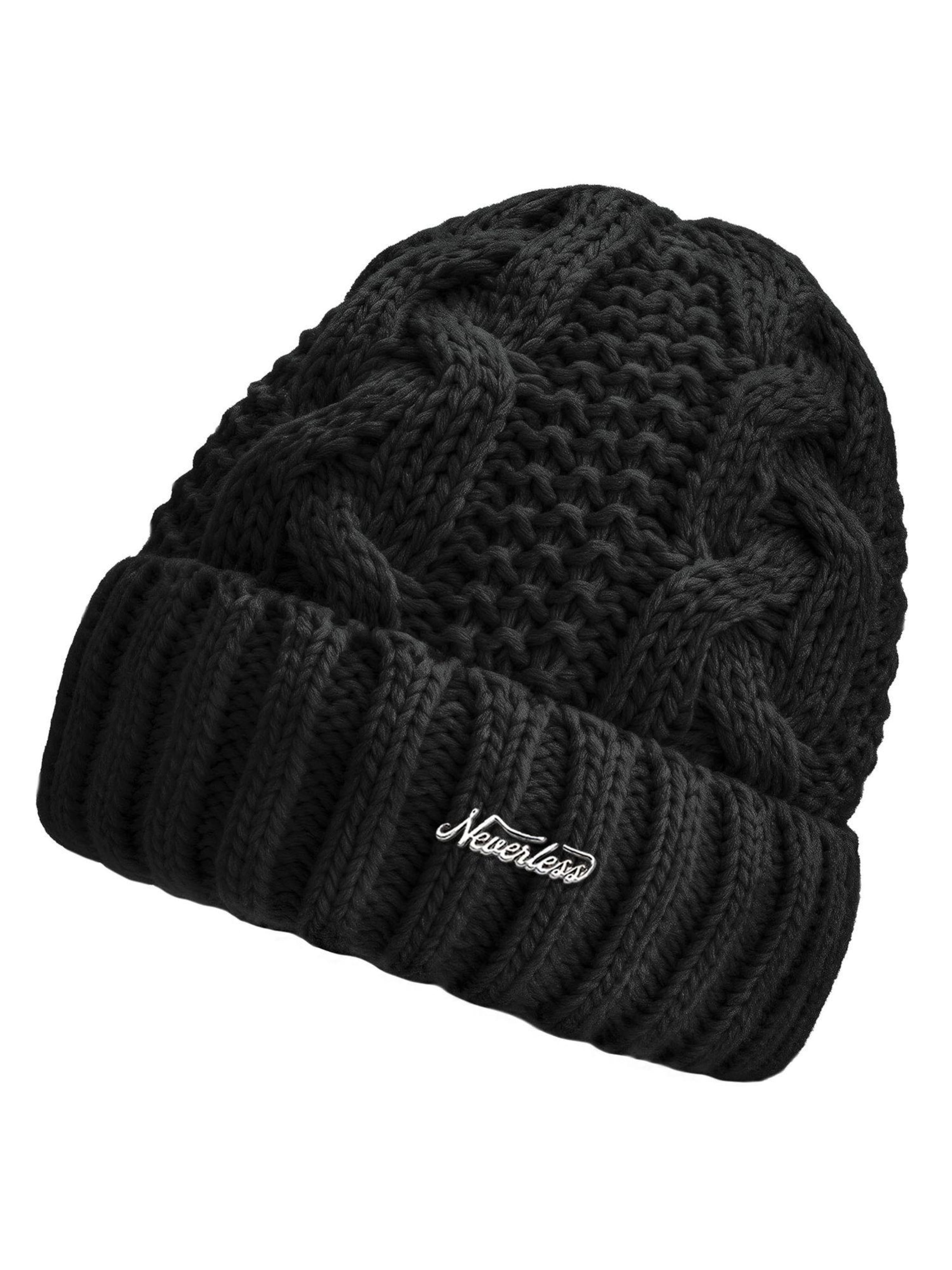 Neverless Beanie 'Model 36937' in Black: front