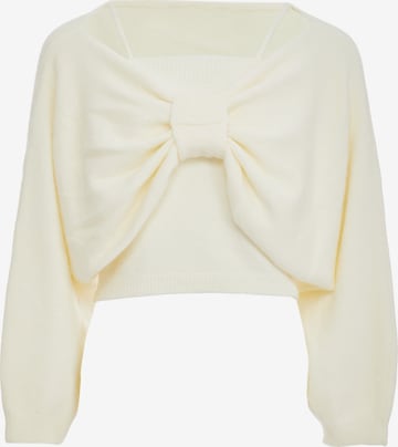 Pull-over NALLY en blanc : devant