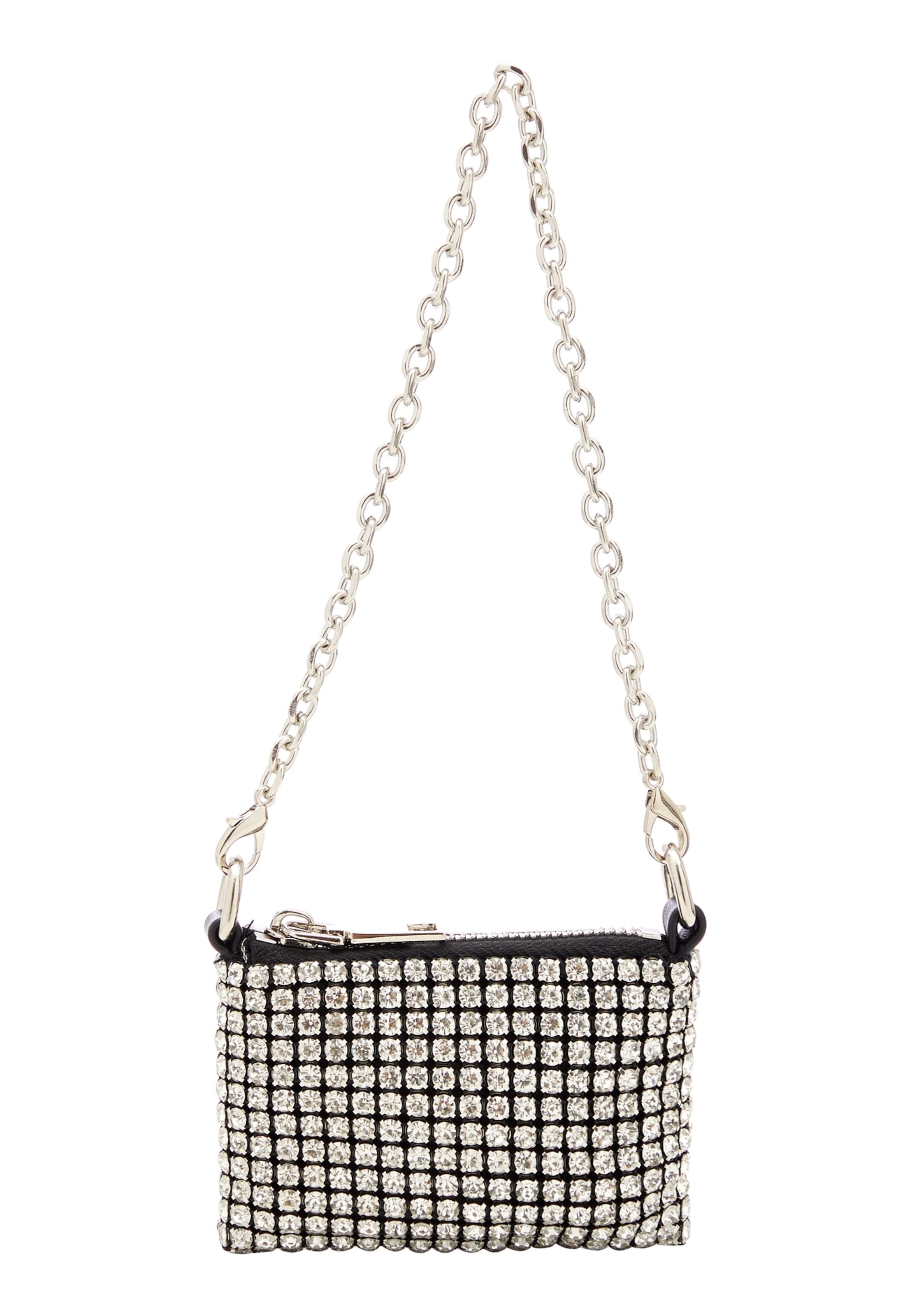 FELIPA - Mala de ombro em prata: frente