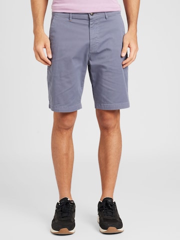 BOSS Orange Slimfit Shorts in Blau: predná strana