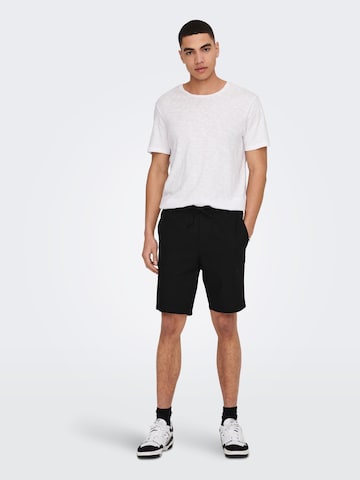 Only & Sons Regular Shorts 'Linus' in Schwarz