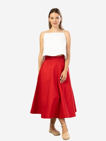 Nikka Place Skirt 'Tulip' in Red