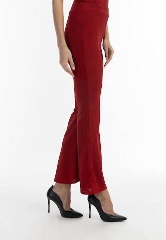 faina Flared Trousers in Red