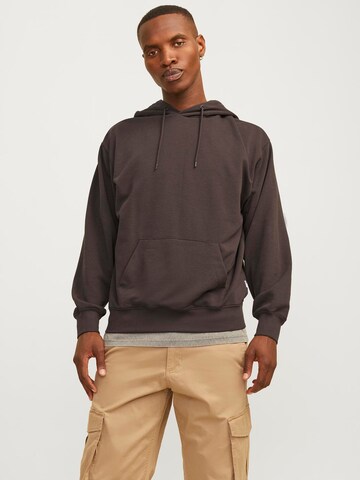 Felpa 'JJECharge' di JACK & JONES in marrone: frontale