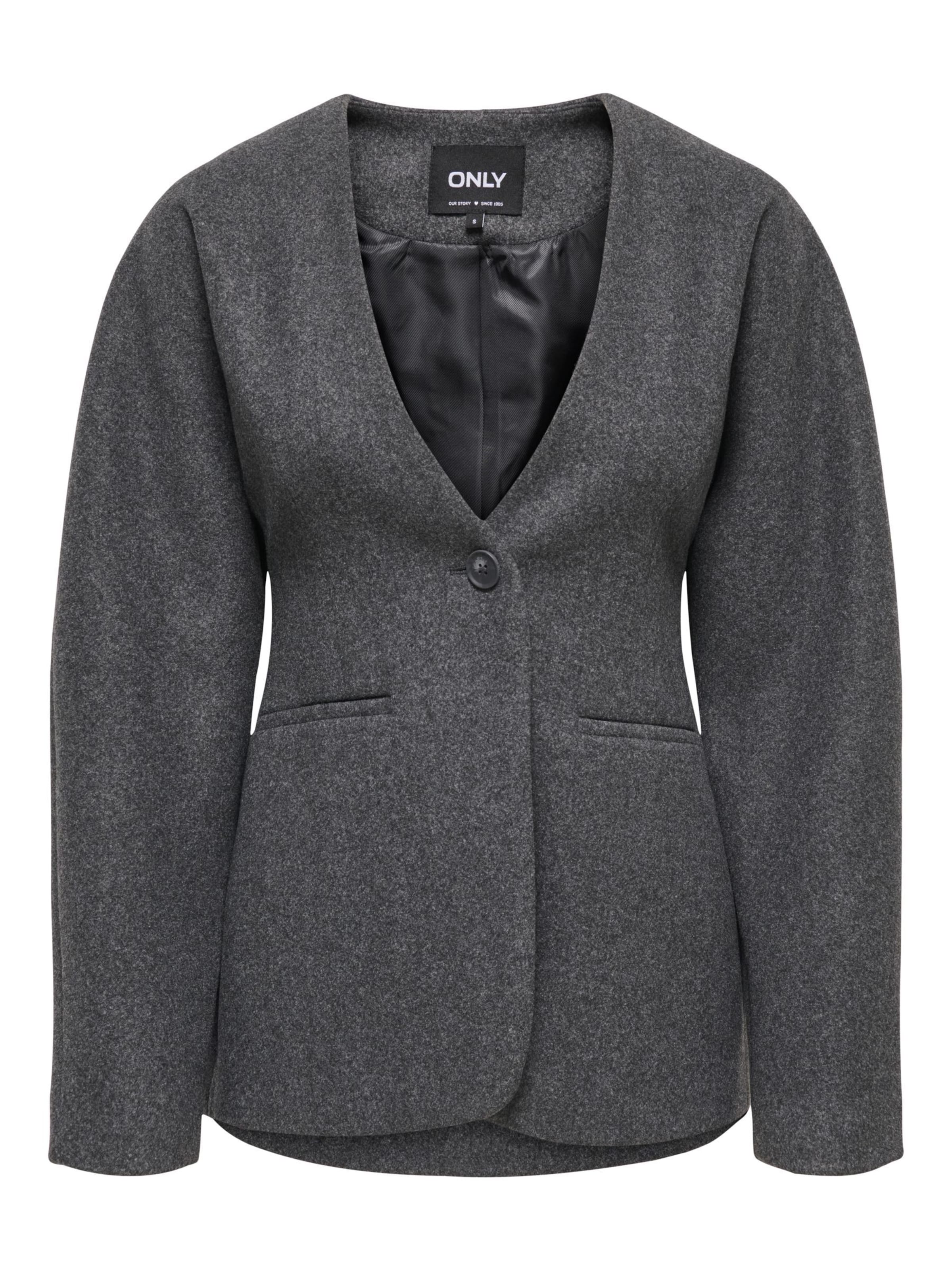 ONLY - Blazer 'ONLVela' en gris: frente