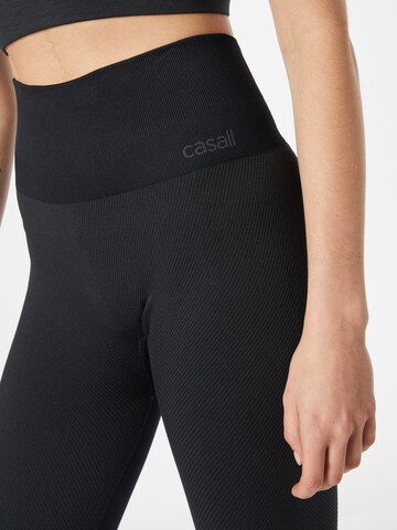 Casall Skinny Spodnie sportowe w kolorze czarny