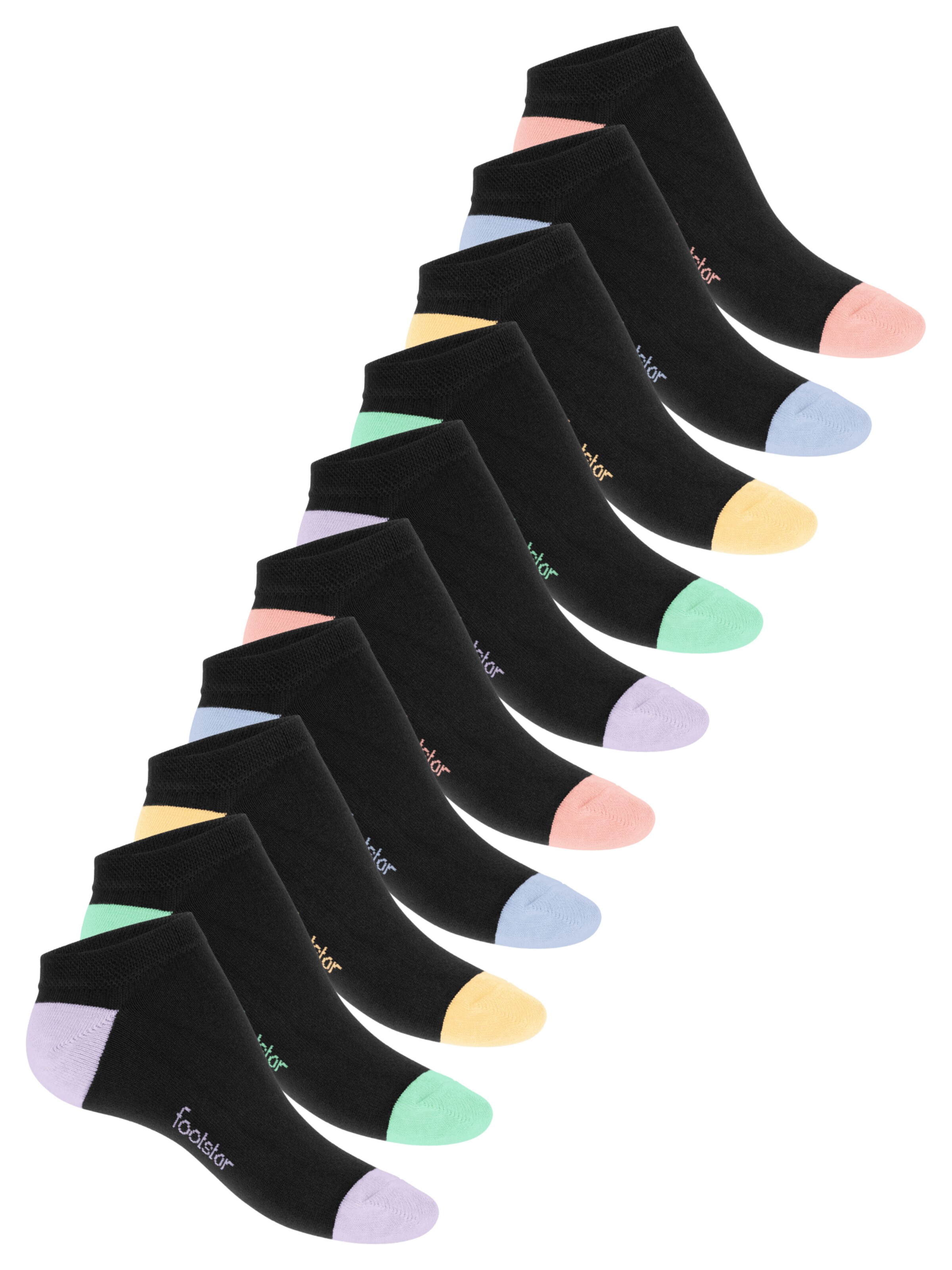 footstar Ankle Socks 'Color Pop' in Purple: front