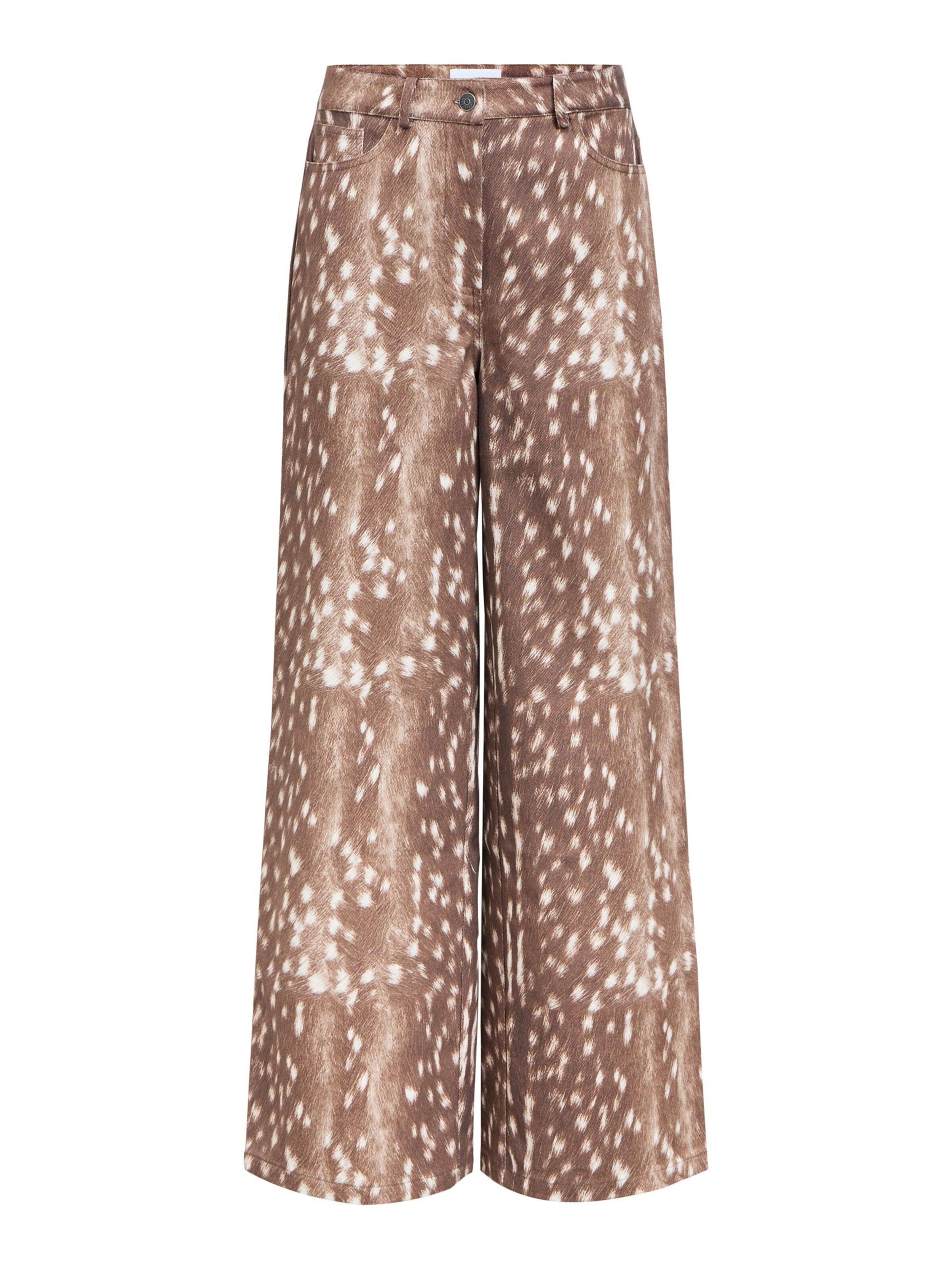 OBJECT Bukser 'OBJBELMA' i beige / brun, Produktvisning