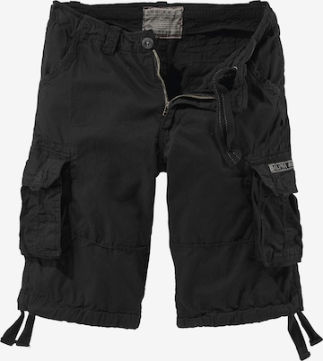 ALPHA INDUSTRIES - Regular Calças cargo 'Jet' em preto