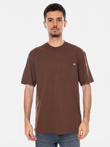 T-Shirt 'LURAY' DICKIES en marron : devant