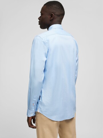HECHTER PARIS Regular fit Button Up Shirt in Blue