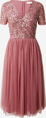 Maya Deluxe Cocktail Dress 'DELICATE' in Pink: front