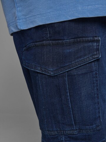 Regular Jeans cargo 'CHARLIE' JACK & JONES en bleu