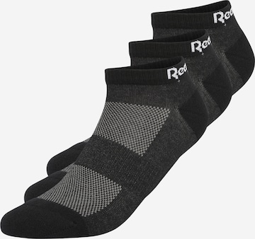 Reebok - Calcetines deportivos en negro: frente