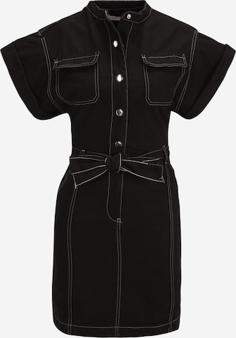 Rochie de la Warehouse pe negru: față