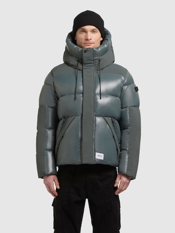 khujo Winter Jacket 'Alst' in Green: front