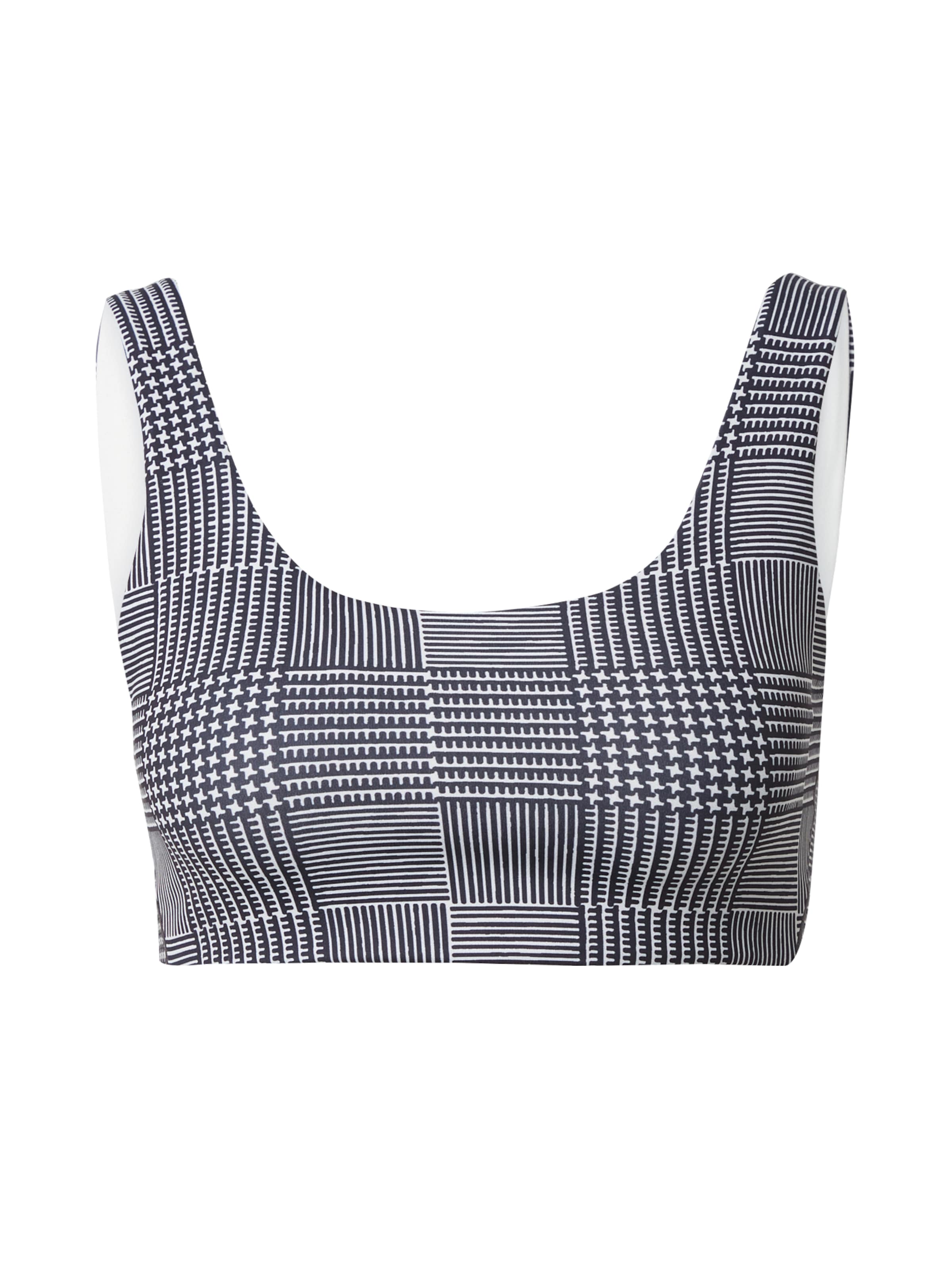 NIKE Бюстье Спортивный бюстгальтер в Черный: спереди