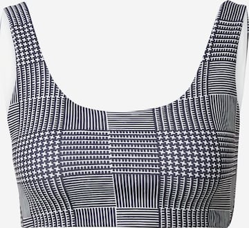 NIKE Bustier Sports-BH i sort: forside