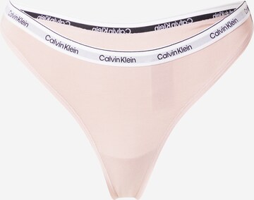 Calvin Klein Underwear Thong in Pink: front