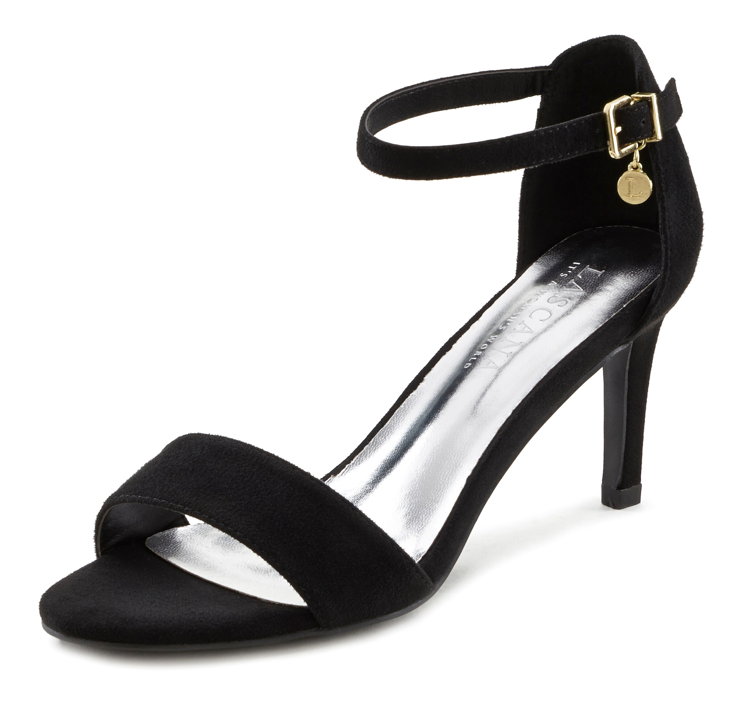 LASCANA - Sandalias con hebilla en negro: frente