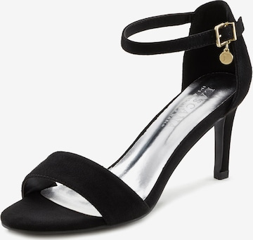 LASCANA Strap Sandals in Black: front