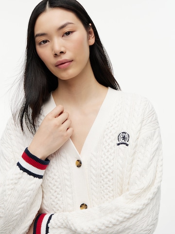 Tommy Jeans Strickjacke in Weiß