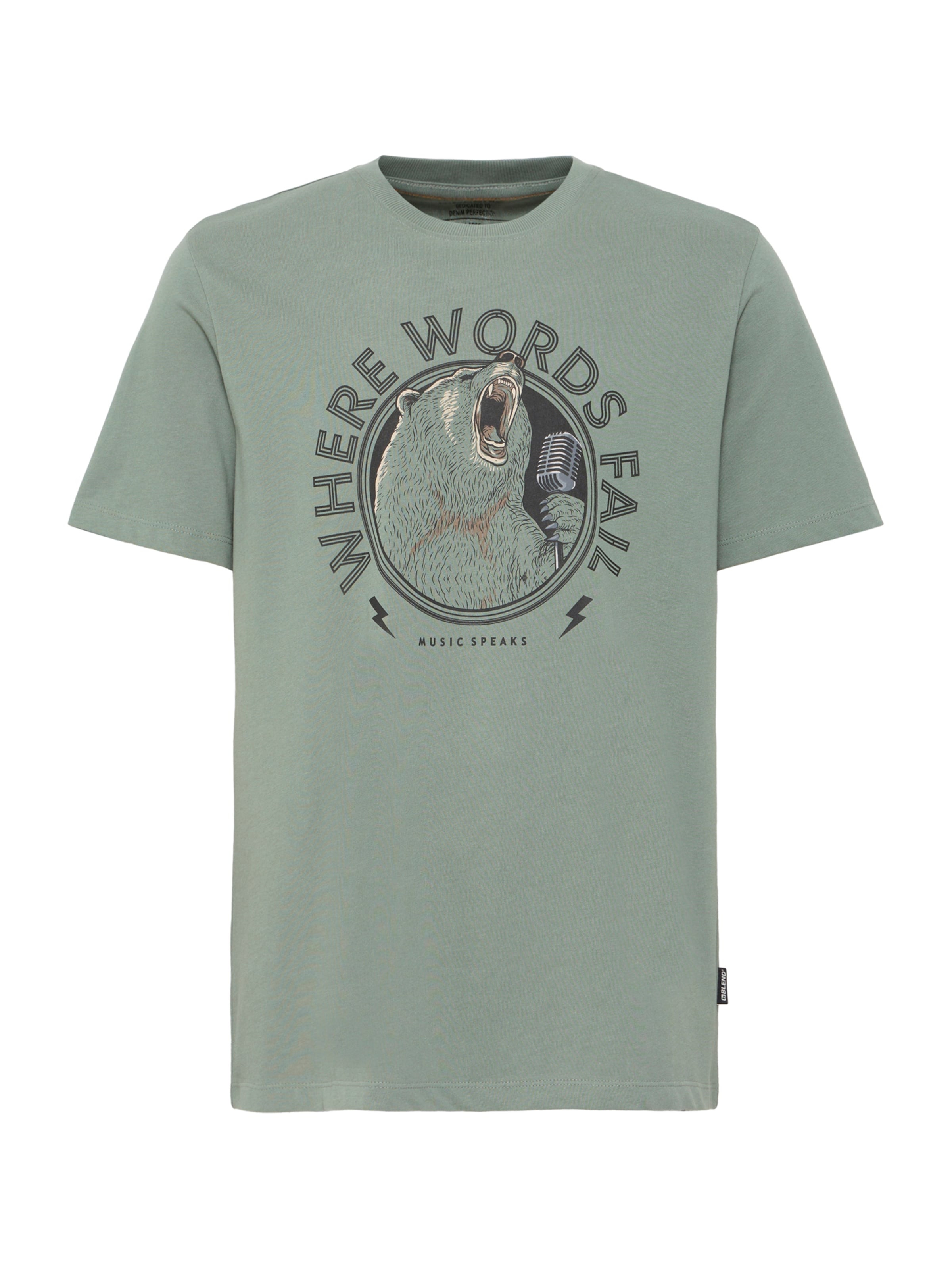 BLEND Tričko 'BHKIBE' - Zelená: predná strana